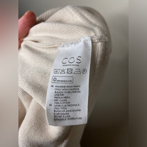 COS 100% Cotton Cowlneck/Turtleneck Sweater - Picture 6 of 7